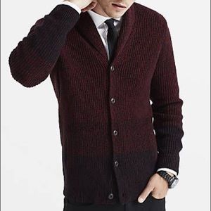 Men’s Ombre Express Shawl Collar Cardigan